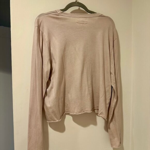 THE GREAT The Long Sleeve Crop Tee - Picture 3 of 3